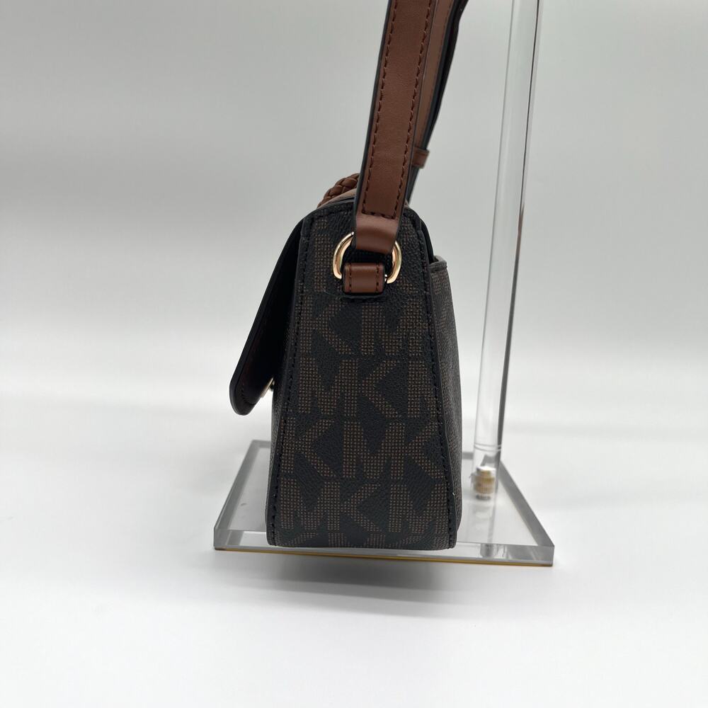 MICHAEL KORS Signature Lea Flap Crossbody with Rope Detail - Picture 6 of 10